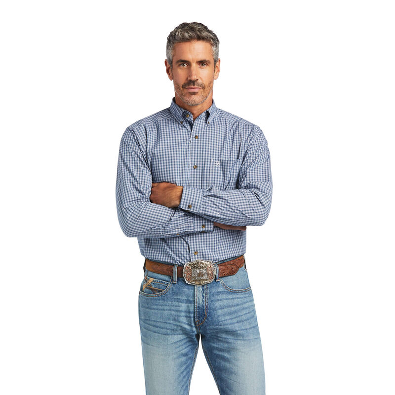 Ariat Hemden Herren - Pro Series Faron Fitted Blau ( UNTHJ-3758 )